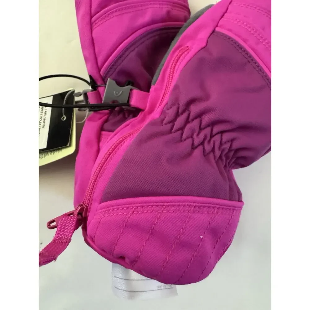 NWT HEAD Jr. Ski Mittens Insulated Pink Child Small Ages 4 to 6 Zip #7409